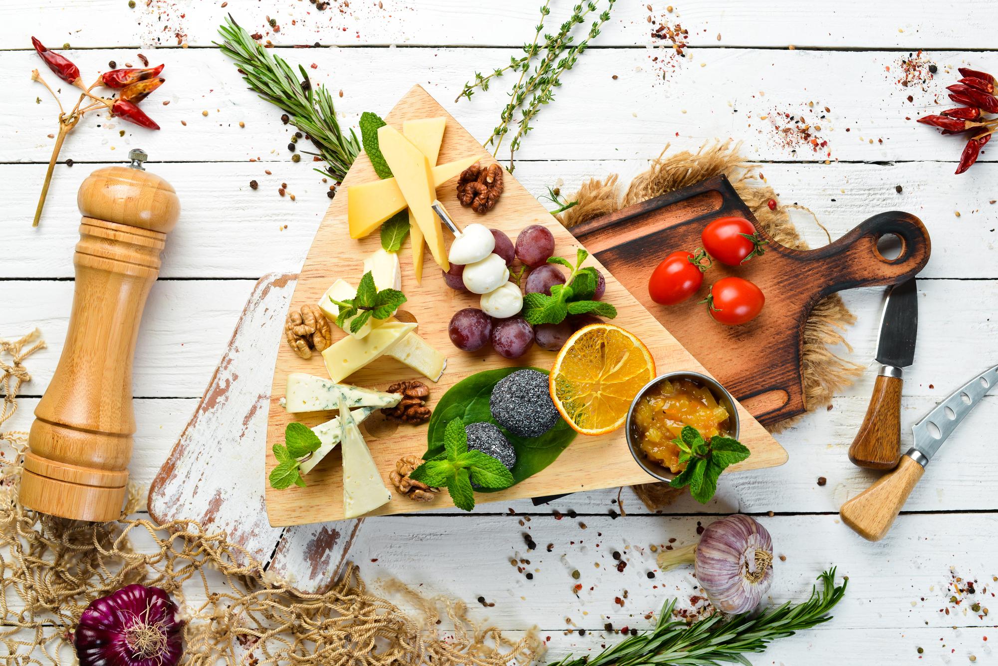 Ingredientes orgánicos dispuestos